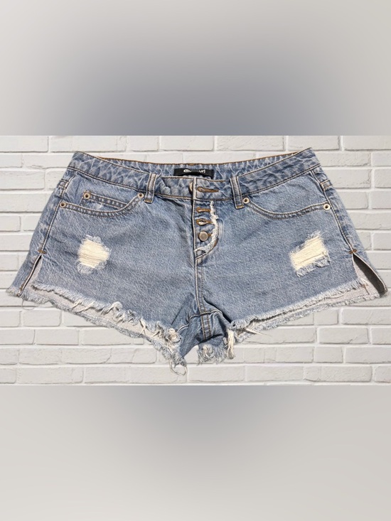 Pants - Y2K Rip Curl Low Rise Micro Denim Shorts Distressed Festival Size 5